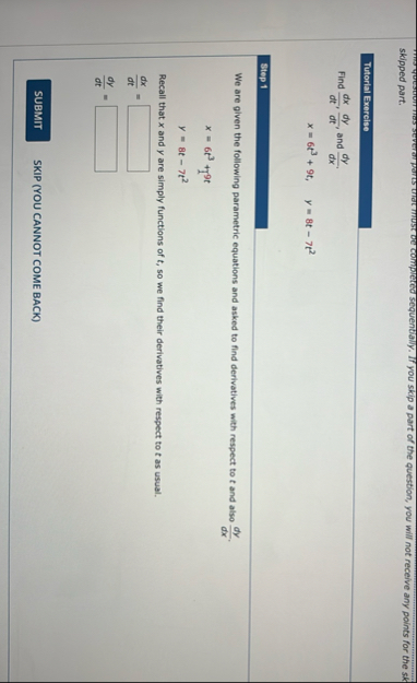 skipped part. she question, you will not receive