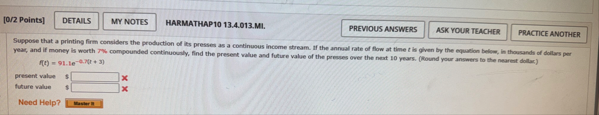 [ 0 / 2 Points ] HARMATHAP 1 0 1 3 . 4 . 0 1 3 .