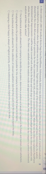 5 A client ordered 1 , 0 0 0 2 D medical device