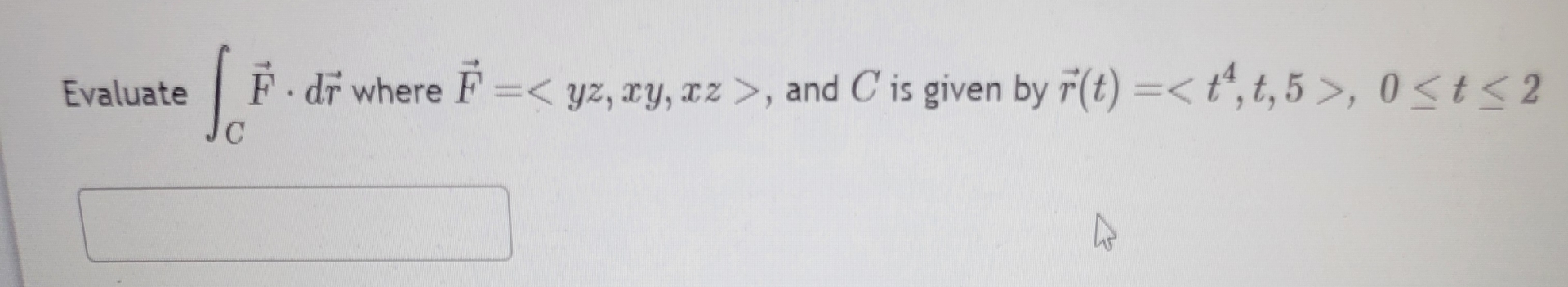 Evaluate C vec ( F ) * d v e c ( r ) where vec (