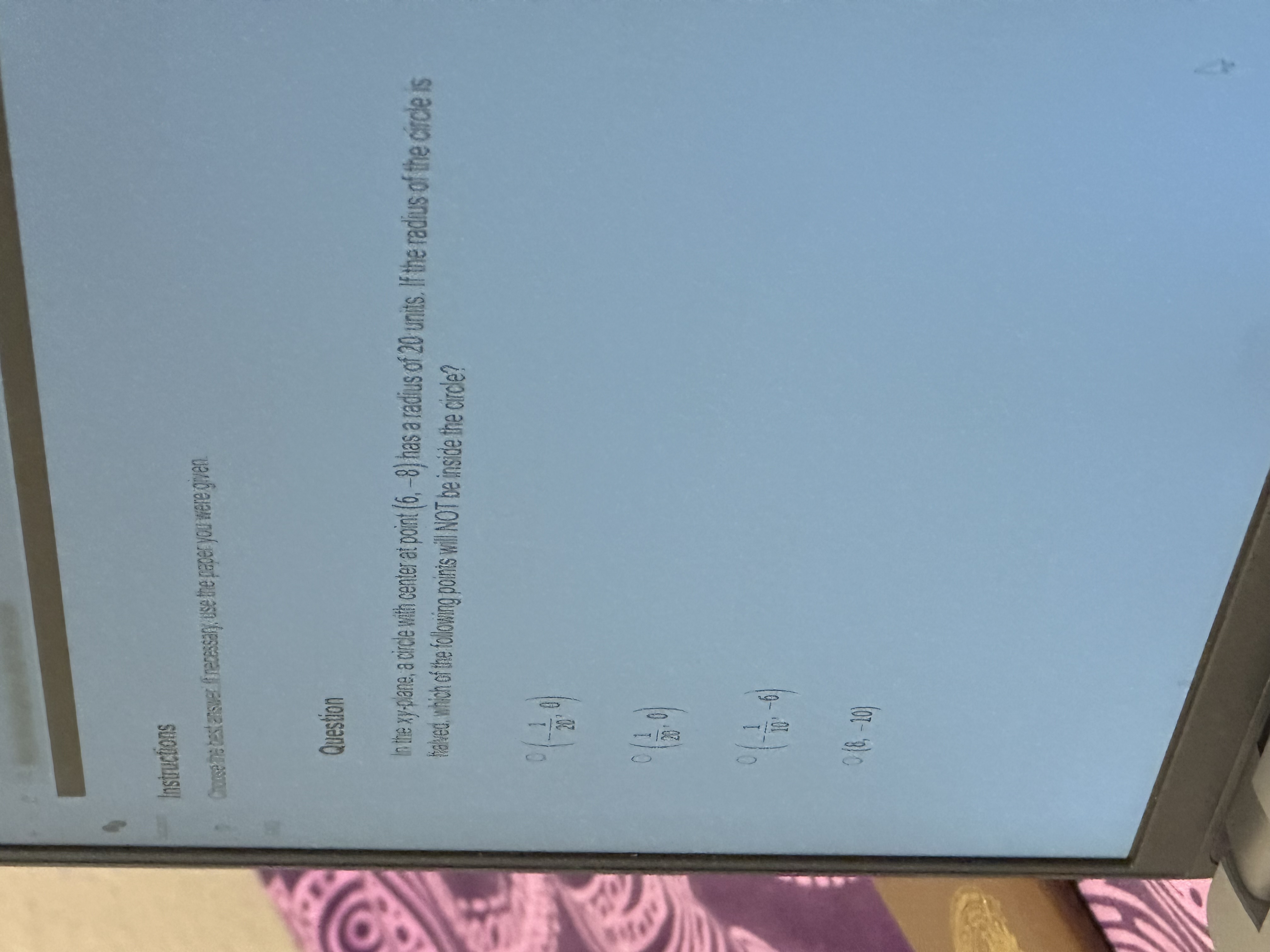 Instudions Question Inters: Frane, acride