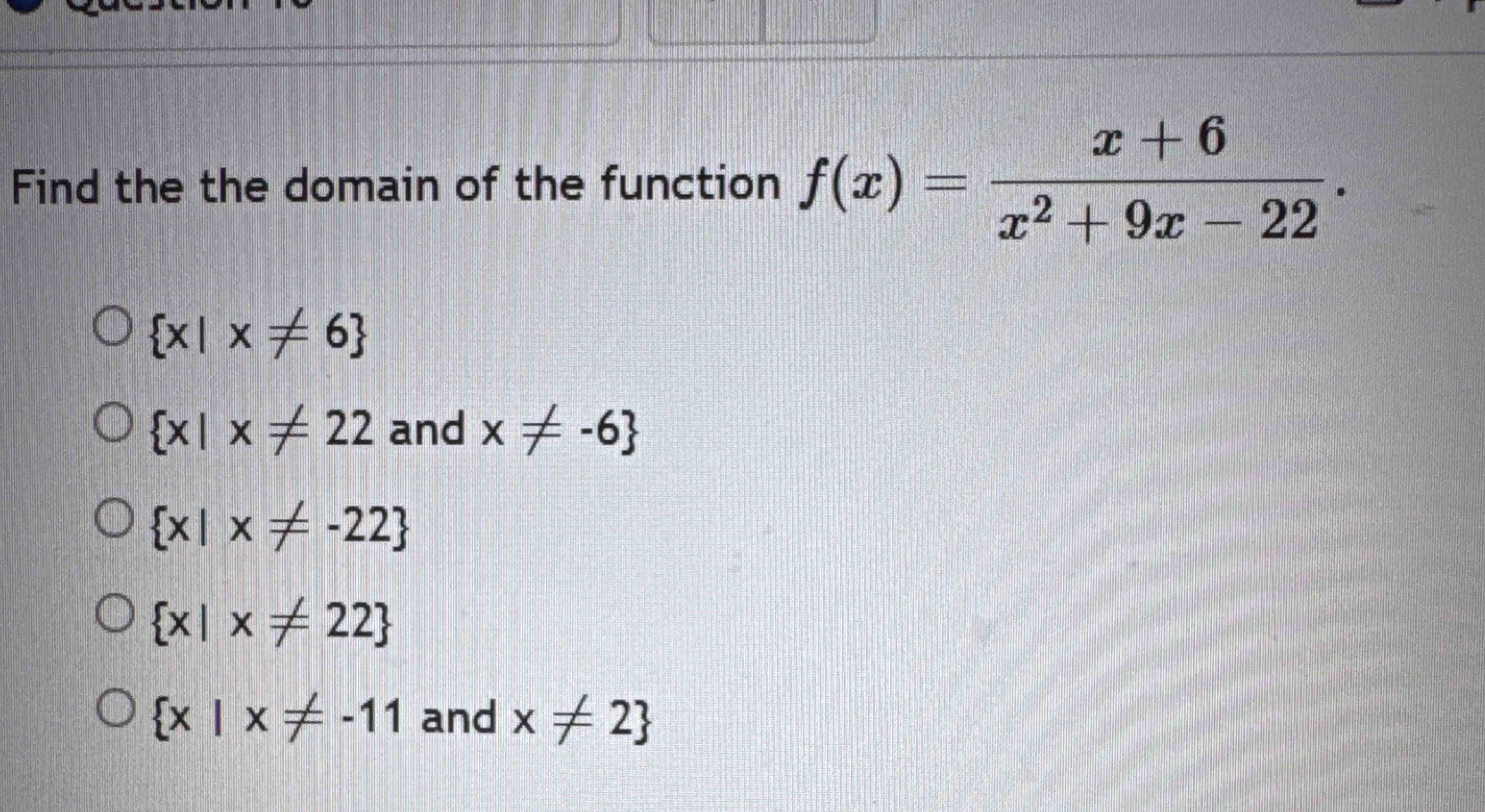 Find the the domain o f the function f ( x ) = x