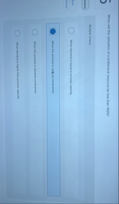 When will the utilization of a bottleneck