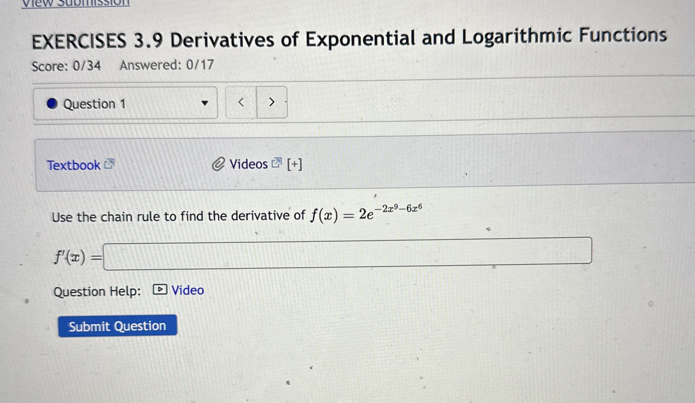EXERCISES 3 . 9 Derivatives of Exponential and