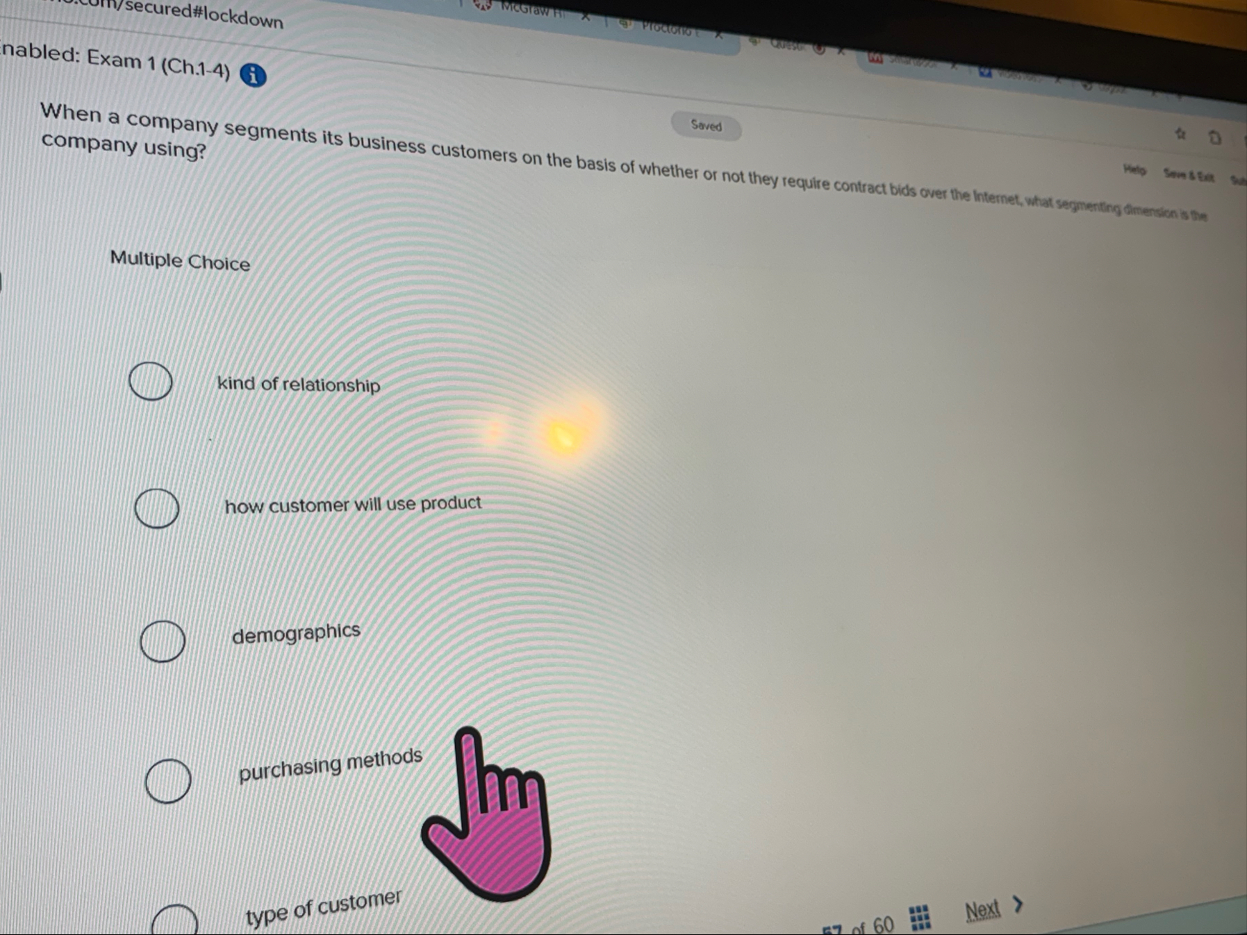 nabled: Exam 1 ( Ch . 1 - 4 ) When a company