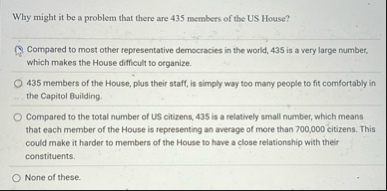 Why might it be a problem that there are 4 3 5