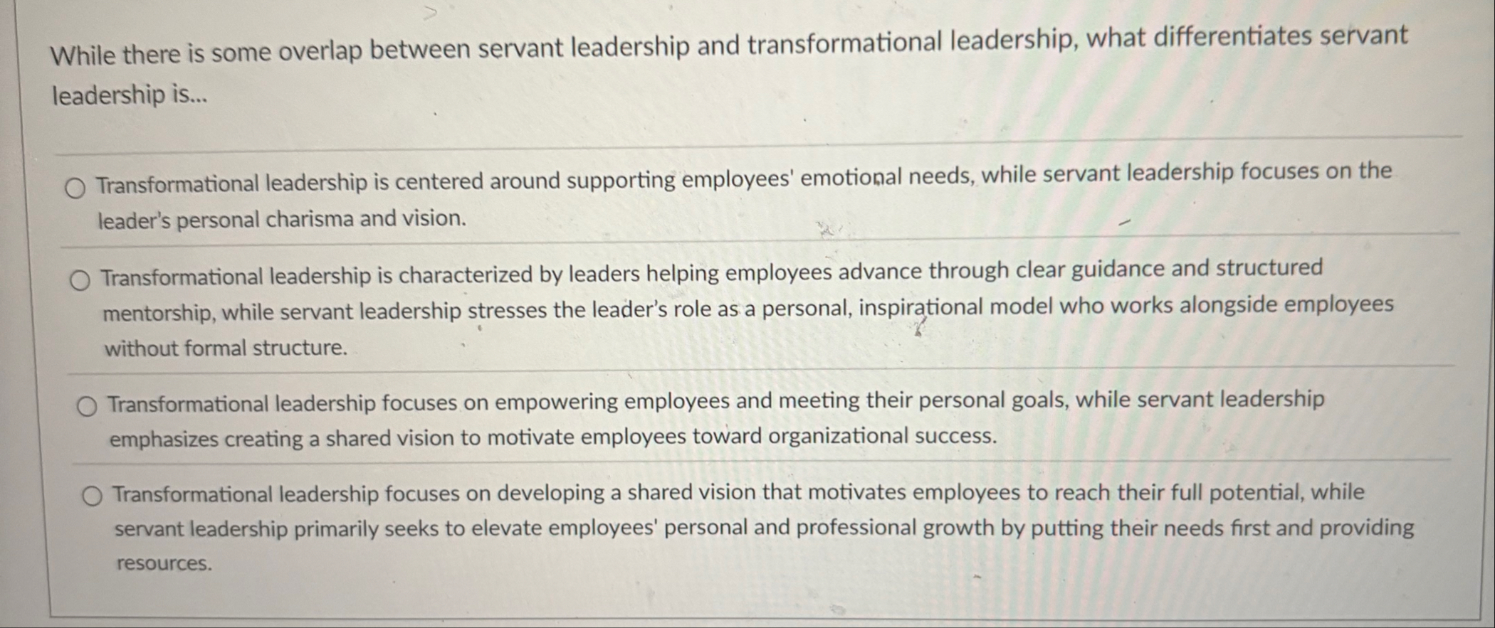 While there is some overlap between servant