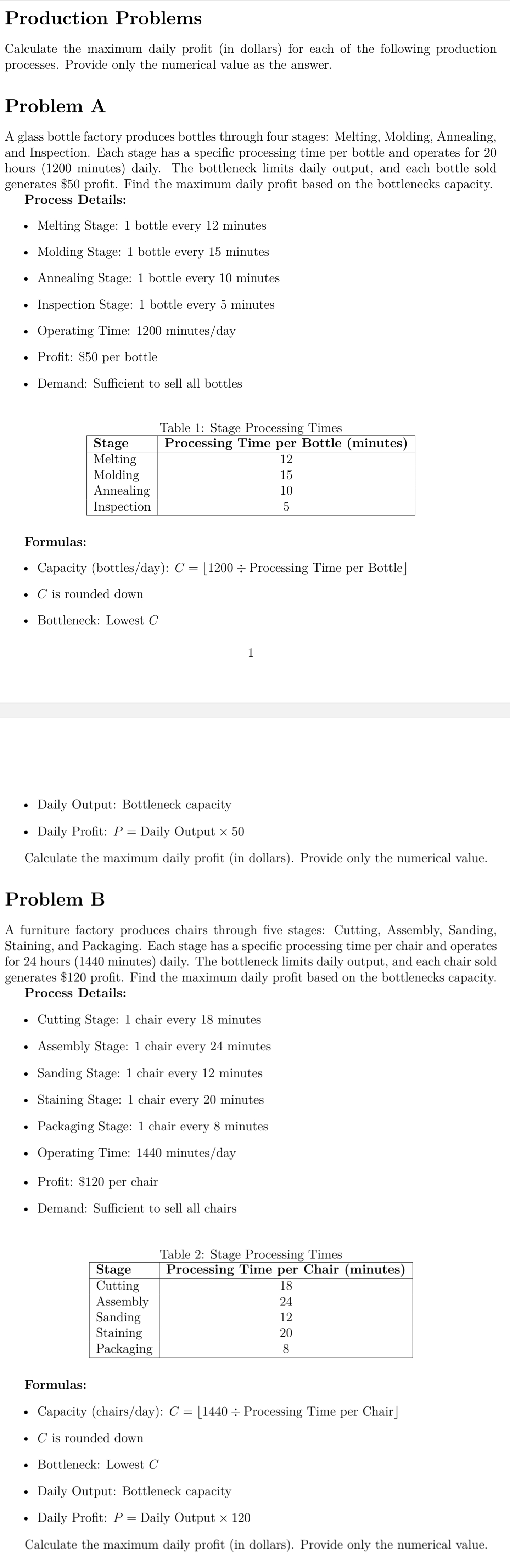 2 . Maximizing Factory Efficiency with Time -