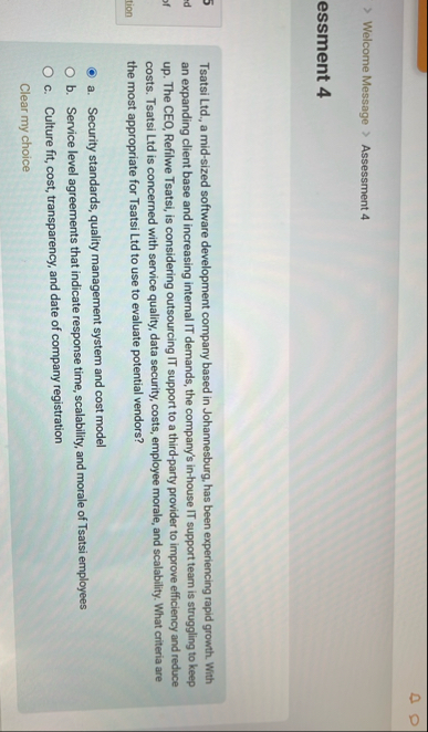 Tsatsi Ltd . , a mid - sized software development