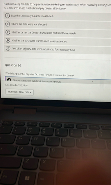 Noah is looking for data to help with a new