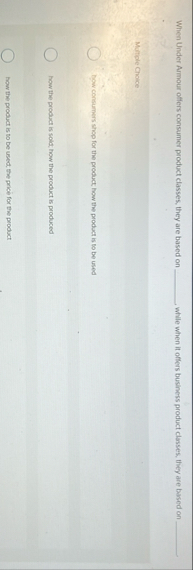 When Under Armour offers consumer product