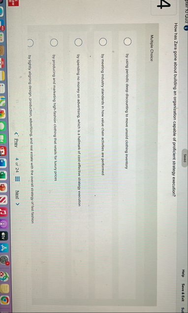 Help Save 8 Exit How has Zara gone about building