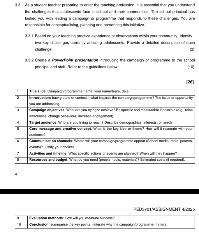 3 . 3 As a student teacher preparing to enter the