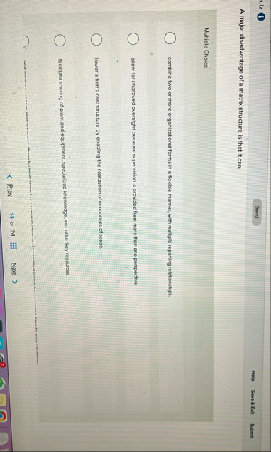 uiz ( i ) Help Sove 8 Exit Submit A major