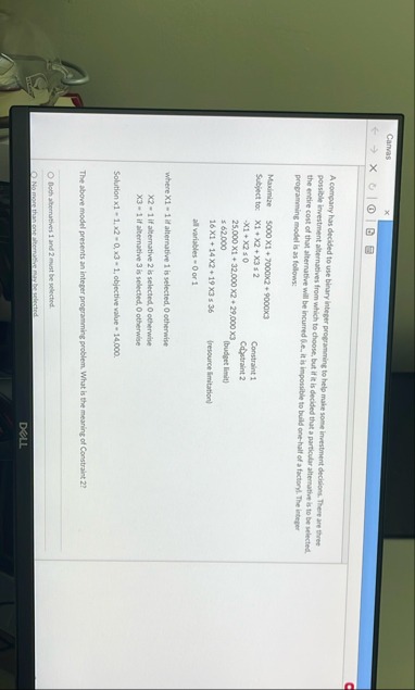 Canvas A company has decided to use binary