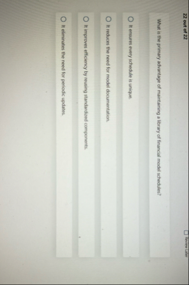 2 2 out of 2 2 Revew Later What is the primary