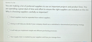 Questian 1 7 of 5 4 You are making a list of