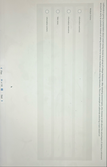 LaShonda is giving a presentation about smart