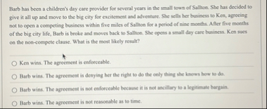 Barb has been a children's day care provider for