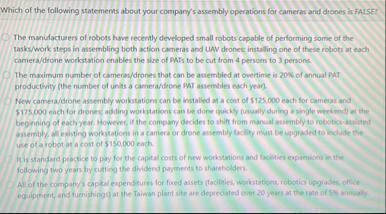 Which of the following statements about your