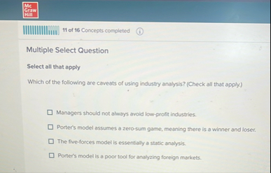 Mc Graw Print 1 1 of 1 6 Concepts completed