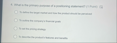 What is the primary purpose of a positioning