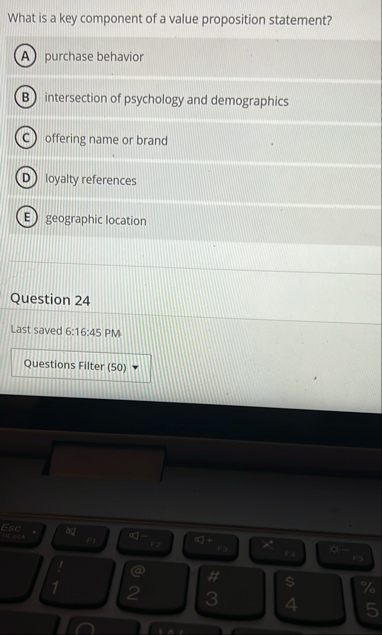 What is a key component of a value proposition