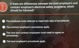 If there are differences between the host