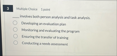 Multiple Choice 1 point involves both person