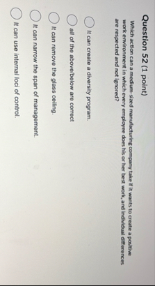 Question 5 2 ( 1 point ) Which action can a