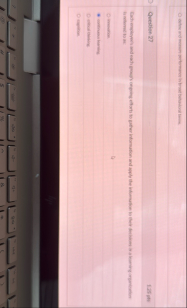 define and measure performance in bruad behavoral