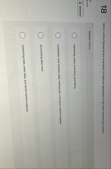 1 8 Which of the following are examples of