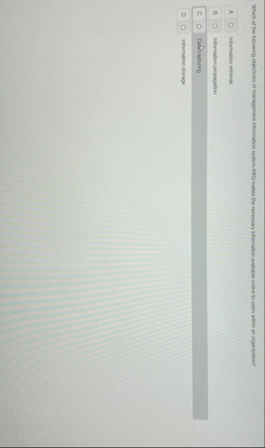 Which of the following objectives of management