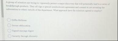 A group of scientists are trying to vigorously