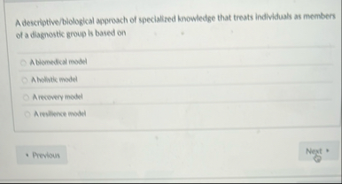 A descriptive / blological approach of