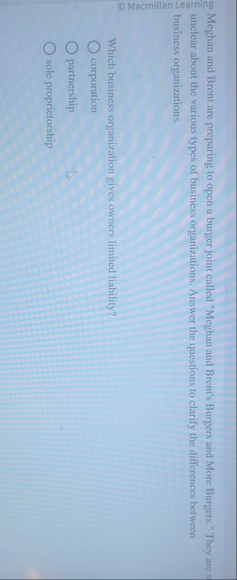 ? 0 0 Meghan and Brent are preparing to open a