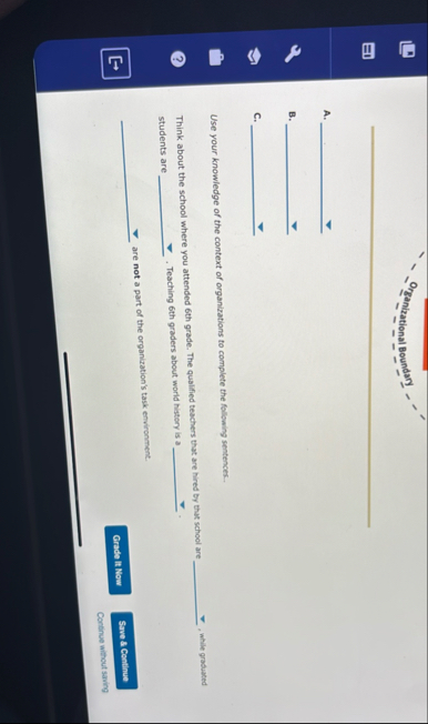 A . B . . c . . Use your knowledge of the context