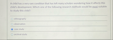 A child has a very rare condition that has left