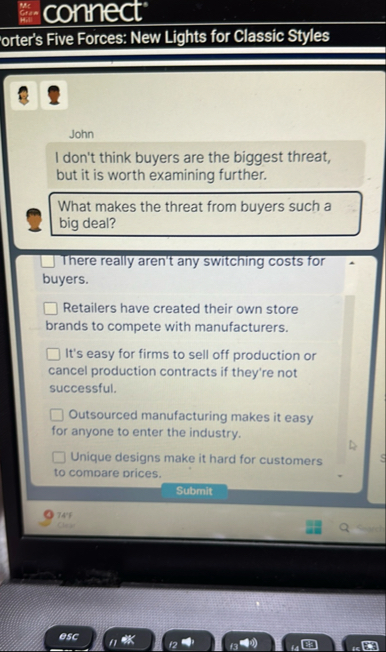 # c H: 1 0 connect orter's Five Forces: New