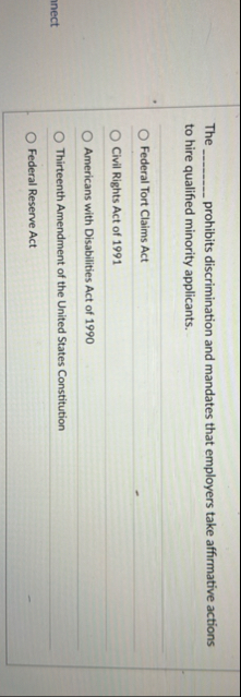 The q , prohibits discrimination and mandates