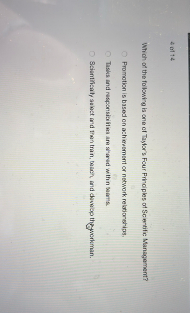 4 of 1 4 Which of the following is one of