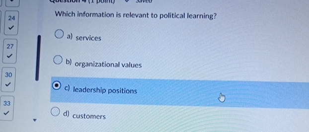 Which information is relevant to political