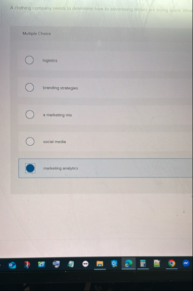 A clothing company needs to determine how its