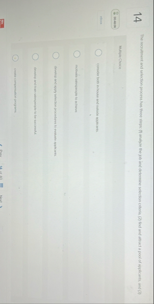 1 4 The recruitment and selection process has