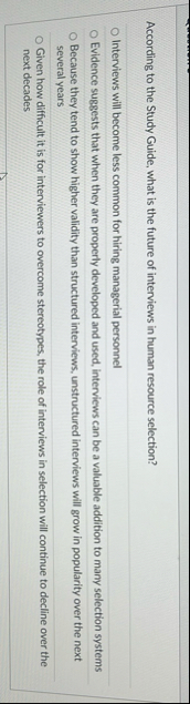 According to the Study Guide, what is the future