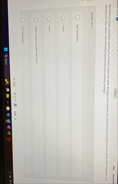 Help Sove 8 Exil Maintaining a stable workforce