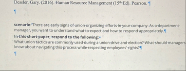 Dessler, Gary. ( 2 0 1 6 ) . Human Resource