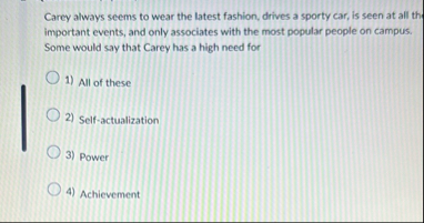 Carey always seems to wear the latest fashion,