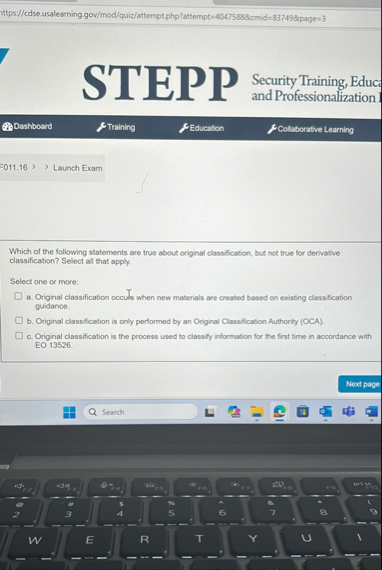 STEPP Security Training, Educ and