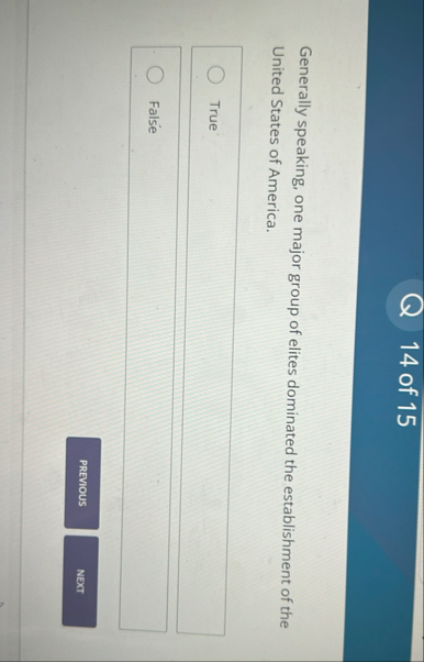 1 4 of 1 5 Generally speaking, one major group of